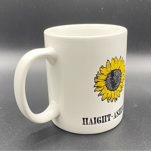 LINYI Sunflower Haight-Ashbury White Coffee Mug Silver Phoenix - Picture 3 of 7
